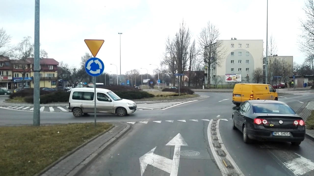 7- Jazda po Płocku, trasa egzaminacyjna C, C+E