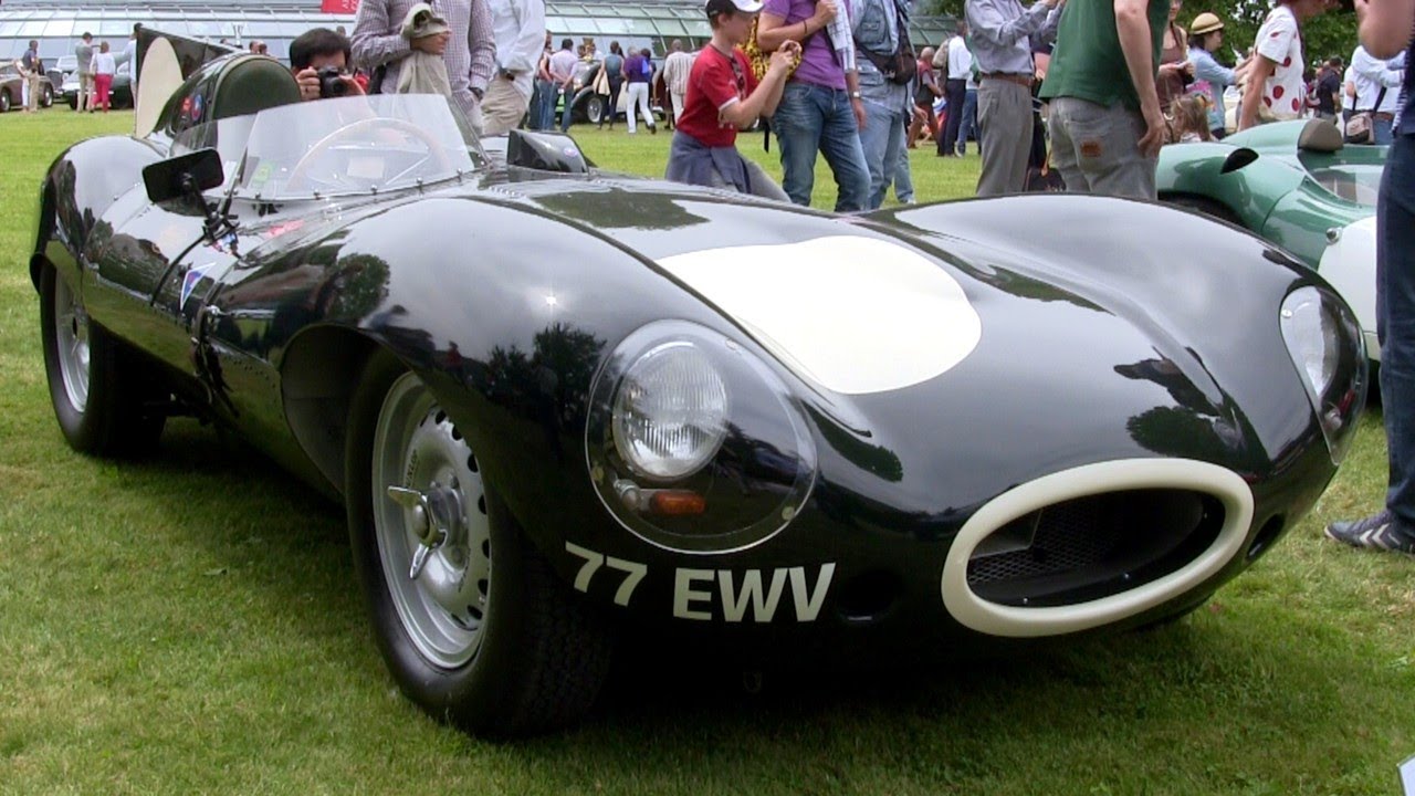 1956 Jaguar D-Type Start & Revs SOUND