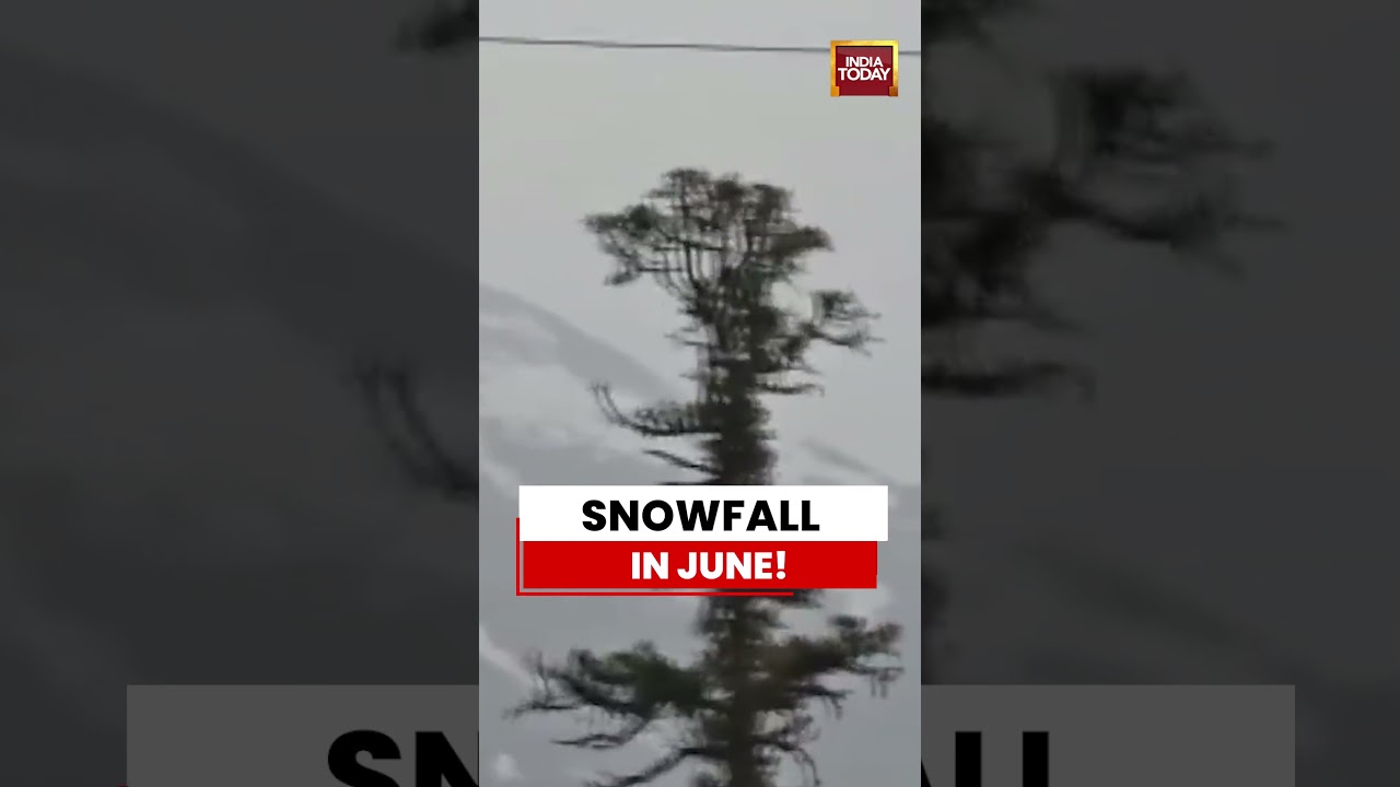 MUST WATCH | June Snowfall Surprises Tourists in Jammu & Kashmir's Razdan Pass #kashmir #snowfall