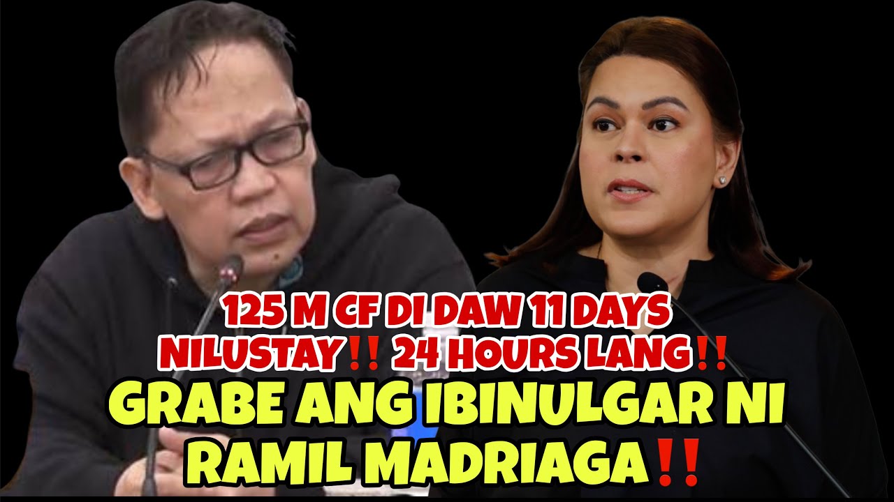 RAMIL MADRIAGA IB!NULGAR NA ANG MGA KUR4PSY*N NG MGA DUTERTE! SARA DUTERTE NANGINGINIG NA?