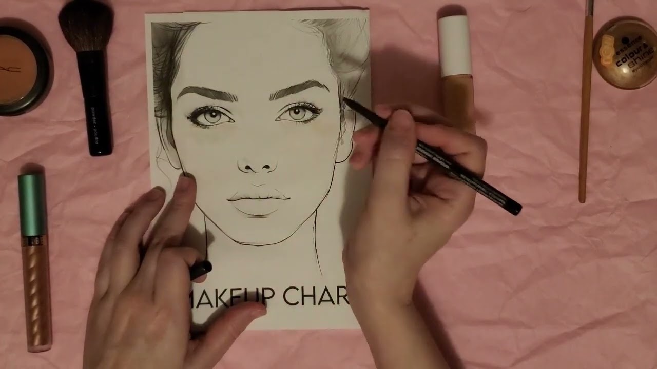 ASMR makeup for relaxation ~ paper template