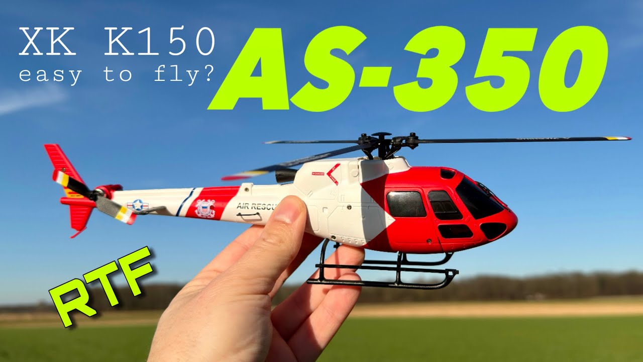Unter 100 Euro! Wolfbush - WLtoys XK K150 AS-350 RC Helikopter | ist er anfängergeeignet? Test