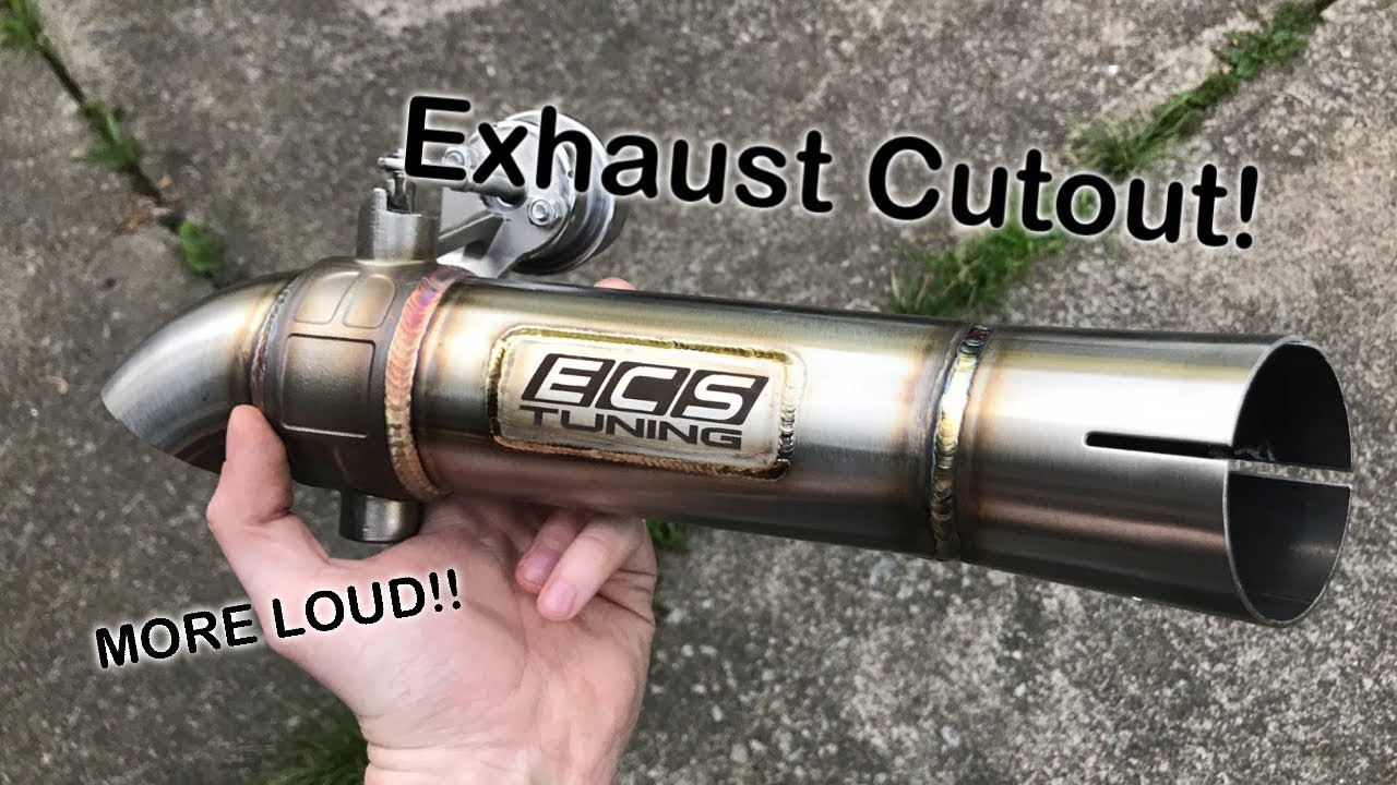 ECS TUNING EXHAUST CUTOUT ON THE MK6 GTI