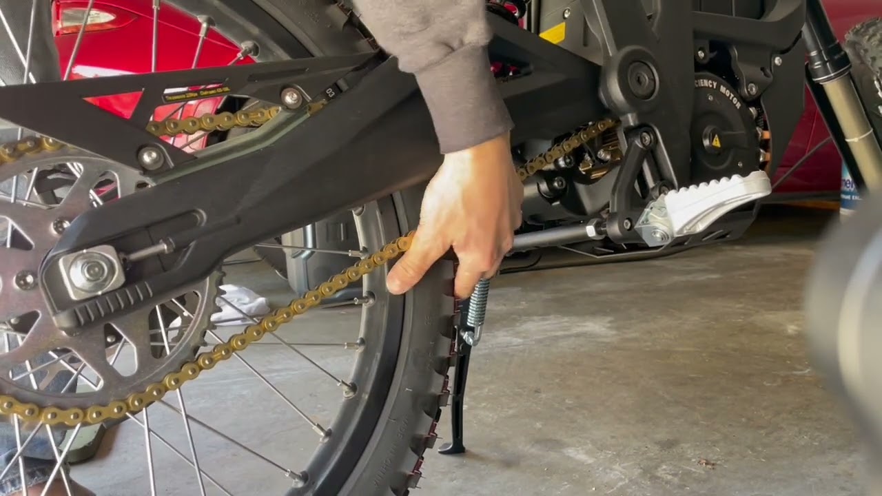 Talaria StingR chain tensioning & rear wheel alignment