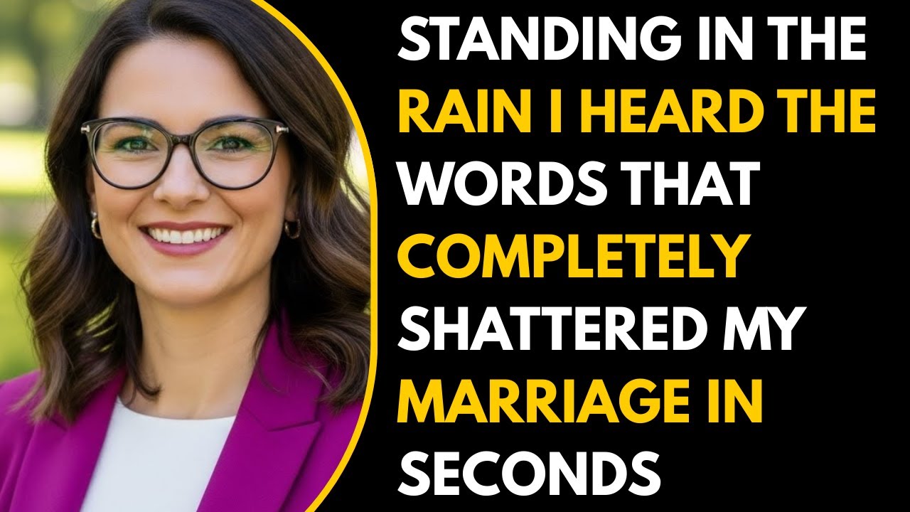 Standing in the Rain I Heard the Words That Completely Shattered My Marriage in Seconds #betrayal