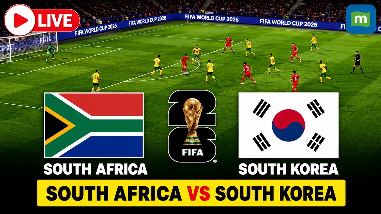 🔴South Africa vs South Korea LIVE: FIFA World Cup 2026 | Full Match Watchalong | RSA vs KOR LIVE