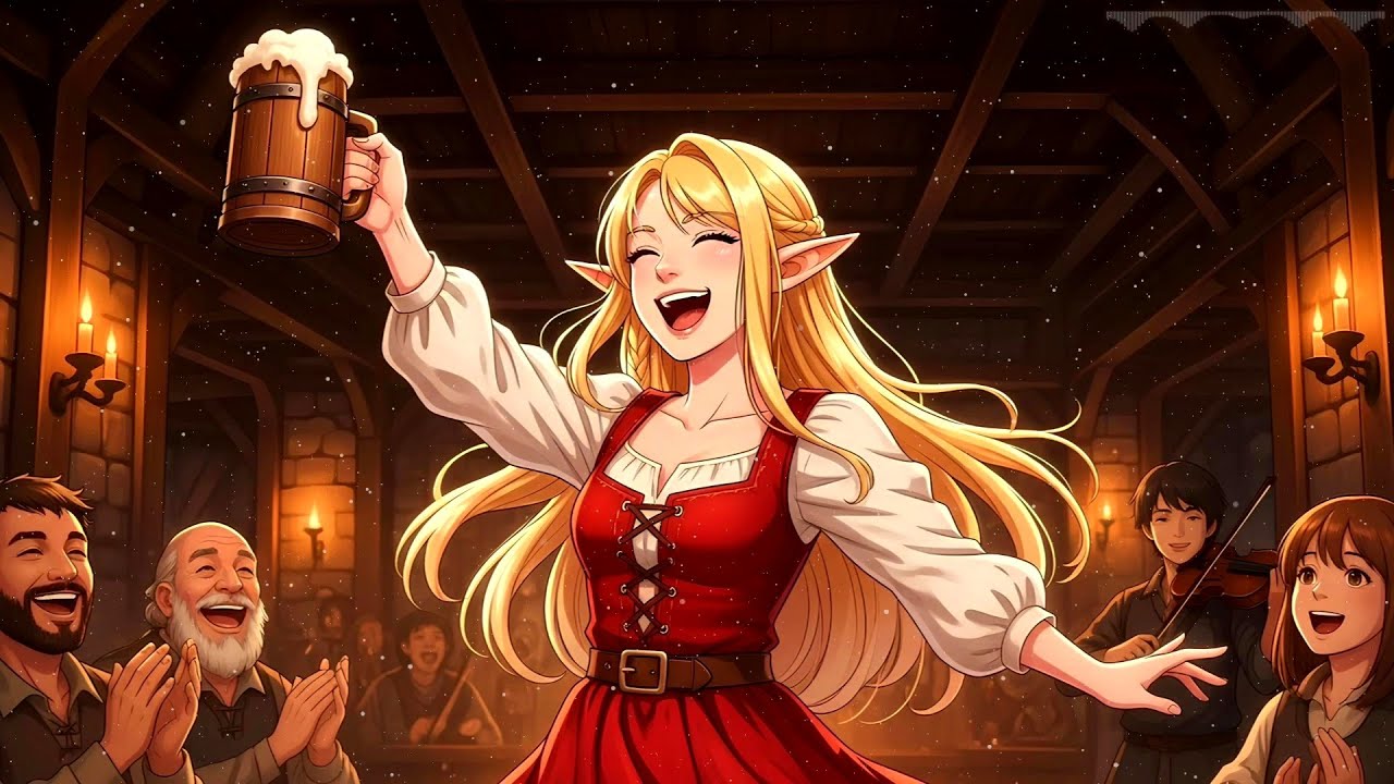 MEDIEVAL TAVERN AMBIENCE • Calming Fantasy Tavern Background Sounds • Medieval Tavern Fantasy