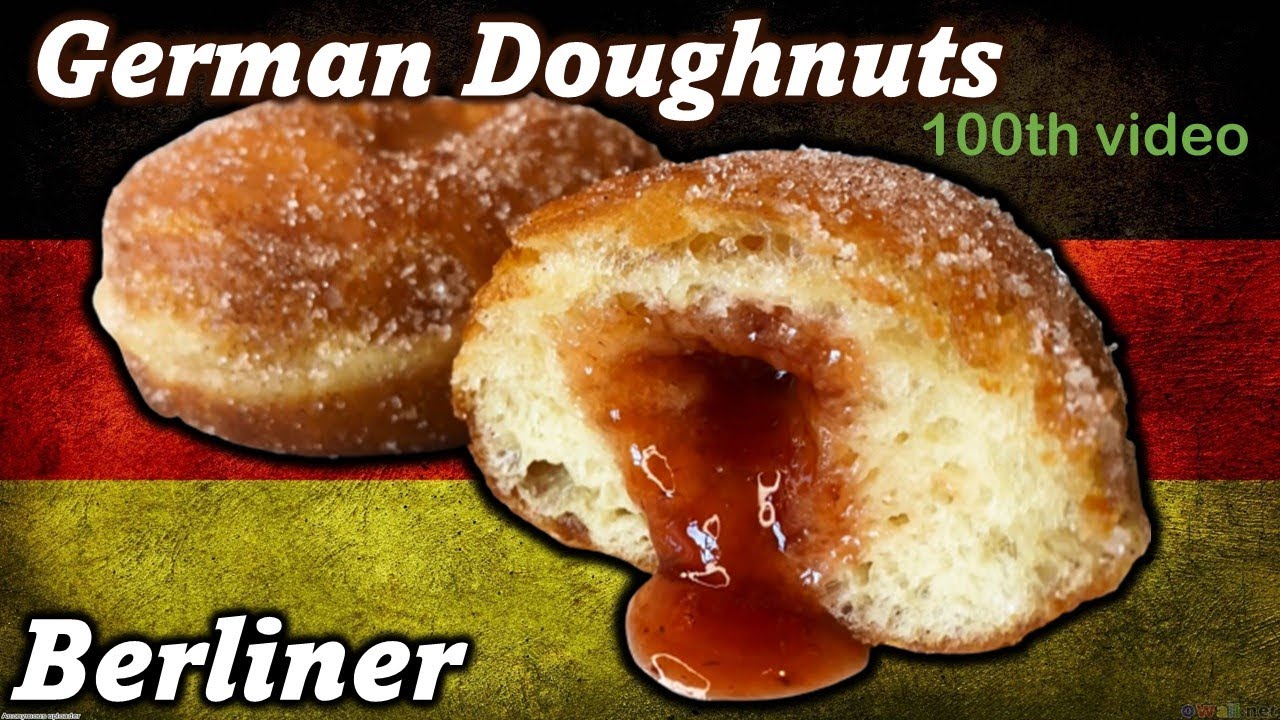 German doughnuts recipe / strawberry jelly donuts recipe - BERLINER #100