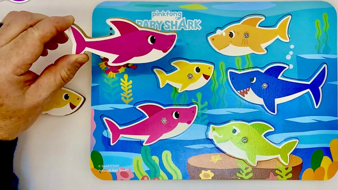 Baby Shark Learning Puzzle Video for Toddlers - Best Preschool Activity for Kids to Learn Colors