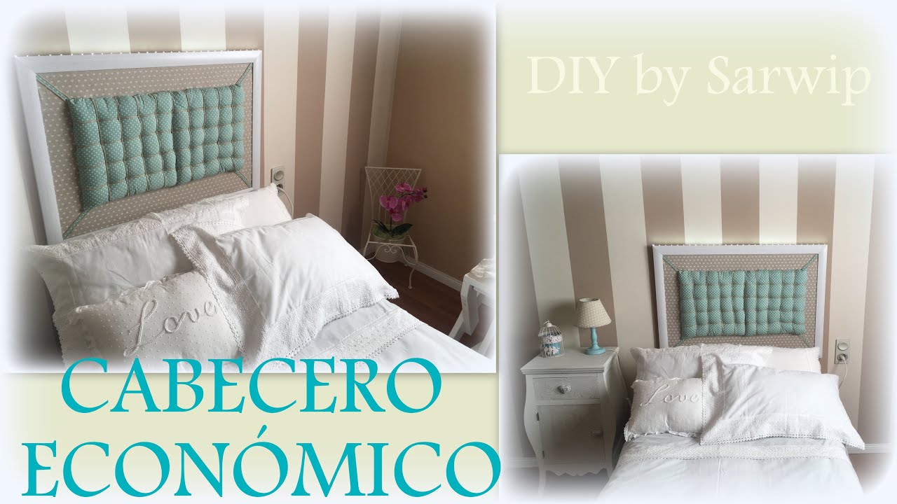 ✫ DIY ✫ Cómo hacer cabecero barato  || Cabecero cama de 90 por menos de 30€