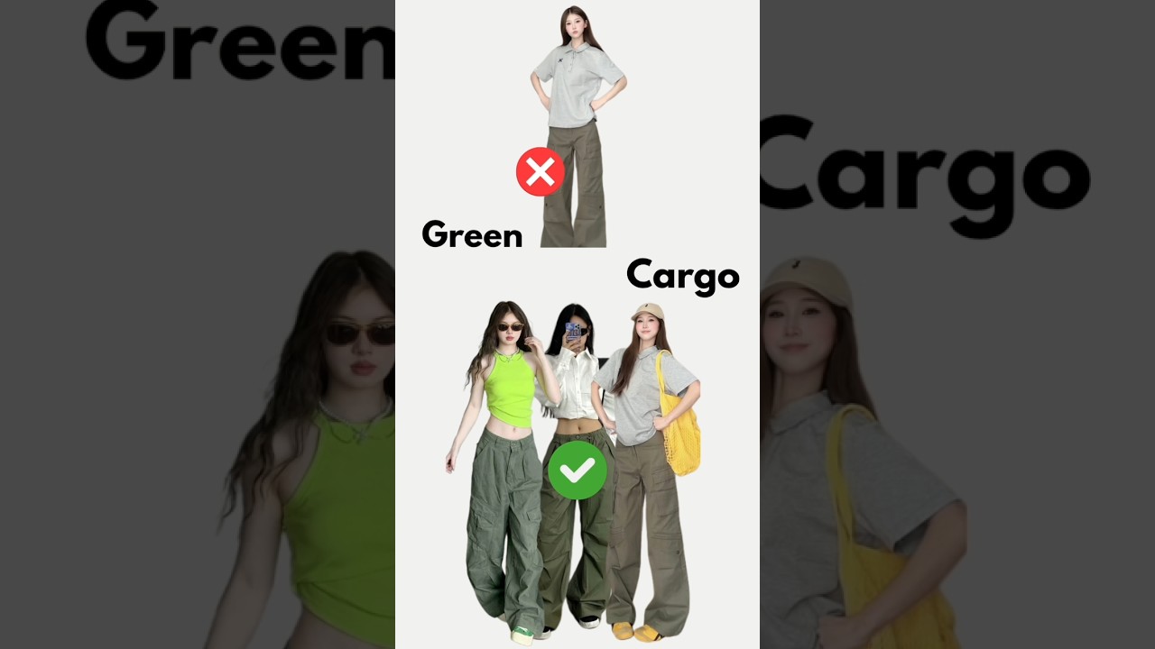 5 Better Ways to Wear a Green Cargo Pant #stylingtips #ulzzangfashion #ulzzang  #koreanstyle