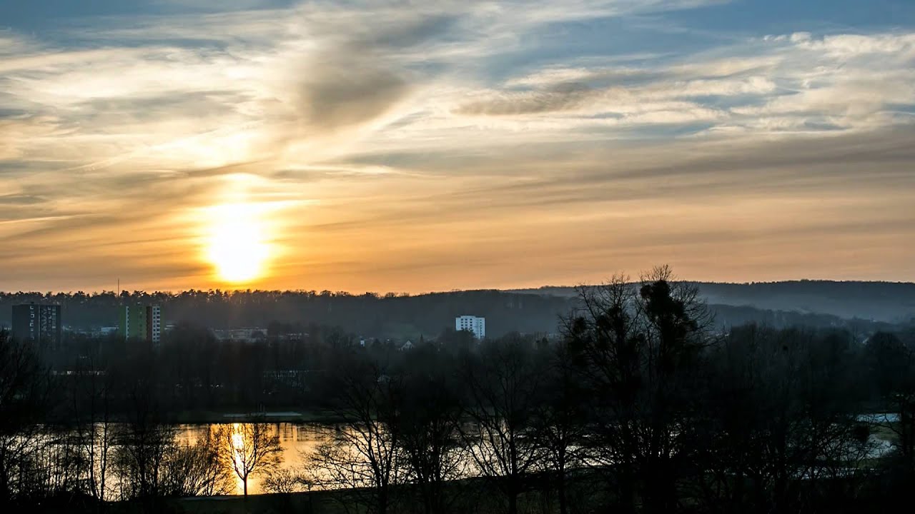 Timelapse Sonnenuntergang (Sunset) in Hildesheim am Hohnsen