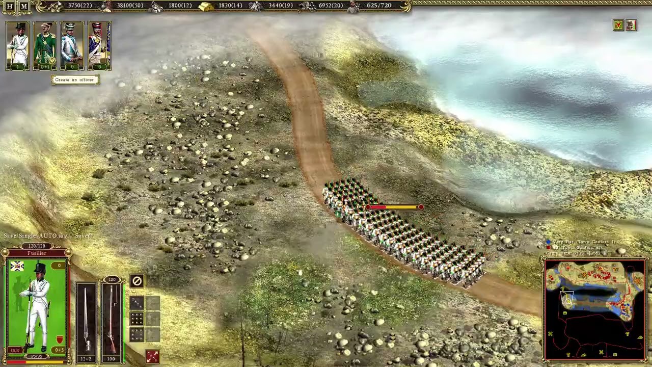 Cossacks 2  - Rhine vs Britain (Nubia)