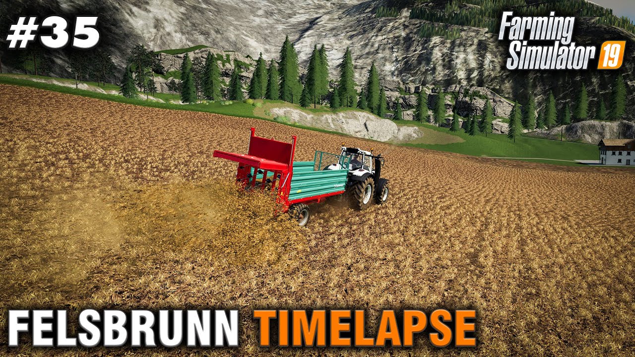 FS19 Timelapse Felsbrunn #35 Manure Spreading