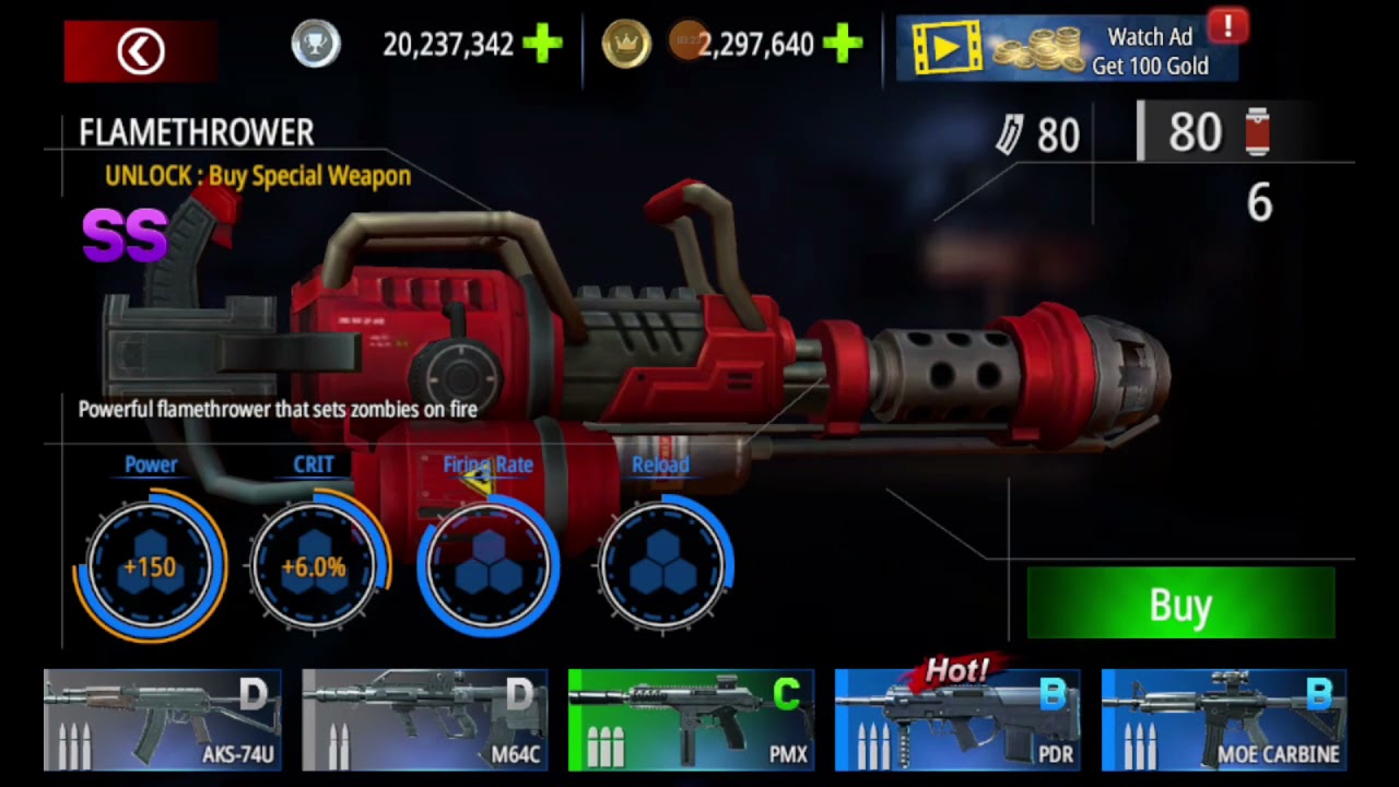 Zombie Hunter D-Day All weapon unlock