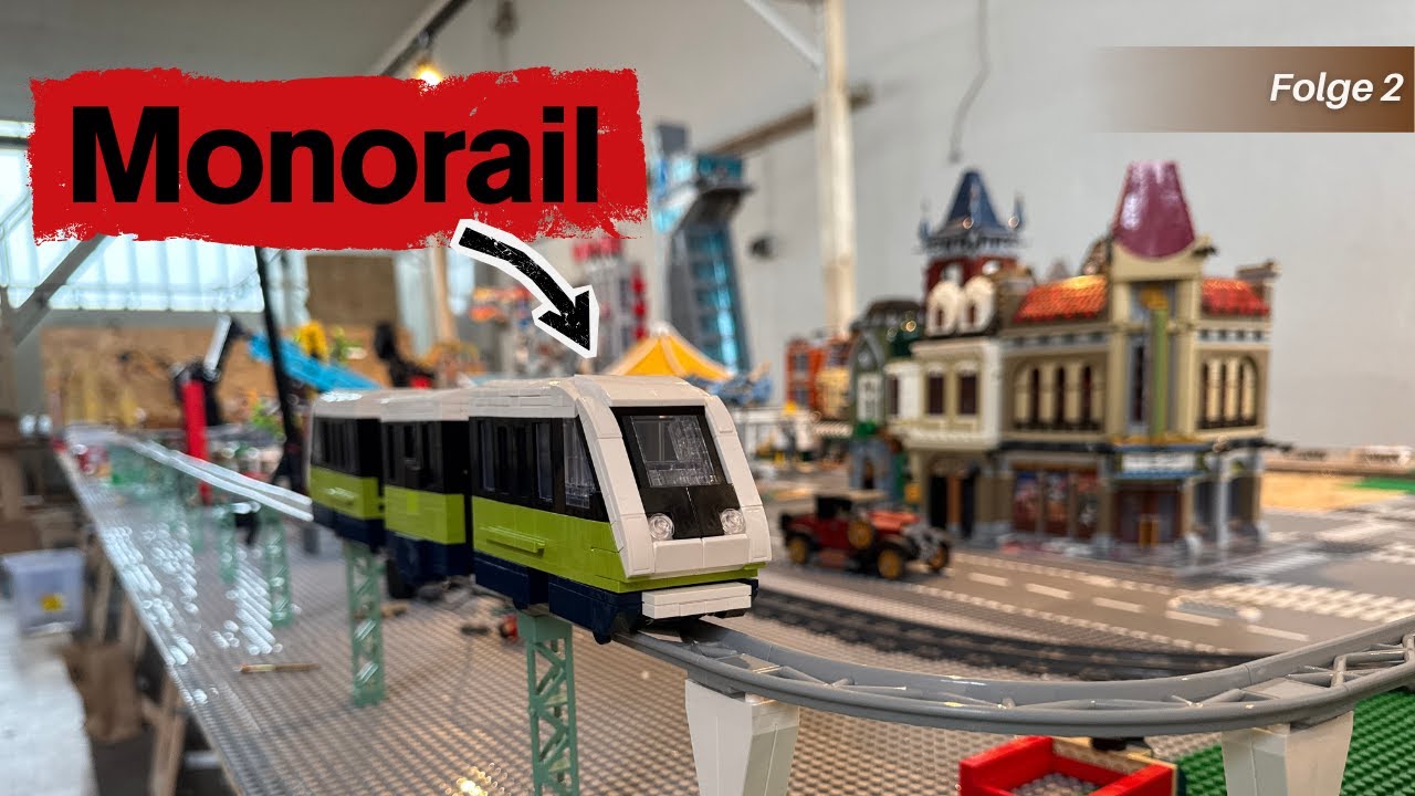 LEGO Monorail Anlage – Neue Großstrecke für den Brickolino Freizeitpark