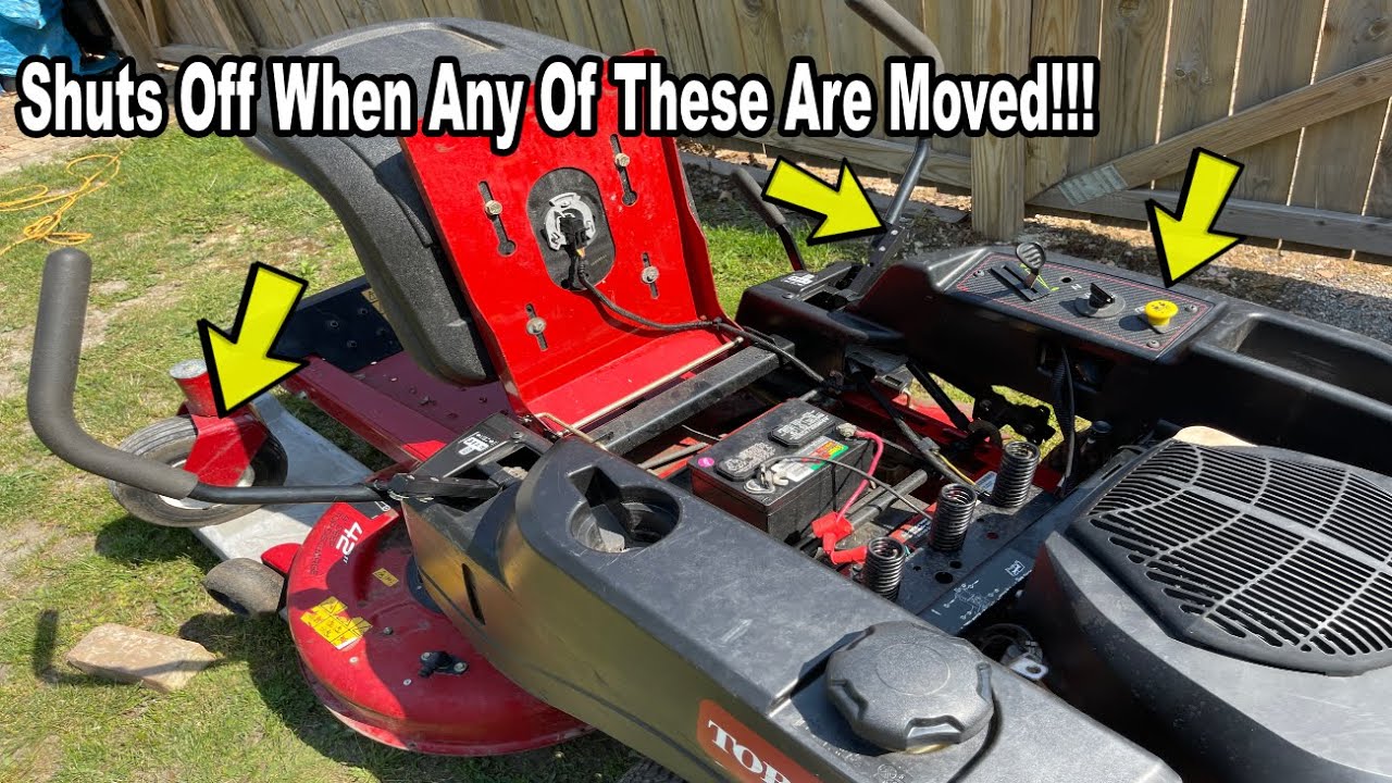Toro Timecutter Mower Shuts Off When Handles Are Moved Or Blades Engaged | Seat Safety Switch Issue?