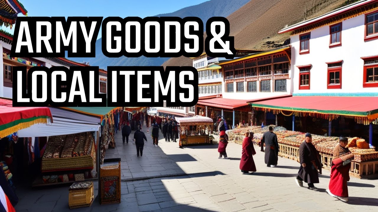I tried shopping at Tawang City Market Visit 😍 Best Army Products and Unusual Local Items