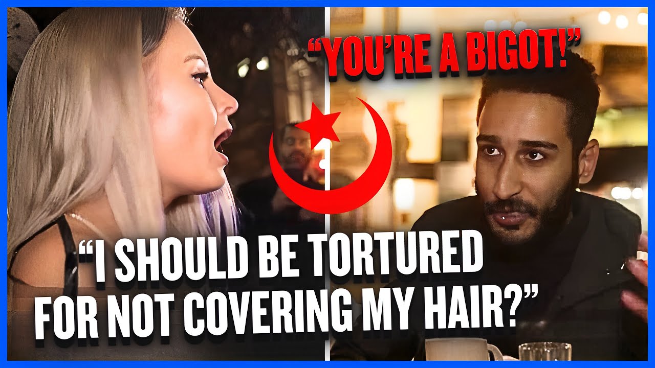 Muslim Gets AGGRESSIVE With British Girl After She Rejects Sharia Law In The UK!