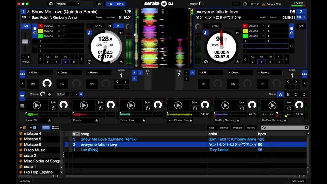 Mixing using different BPMs - Tutorial