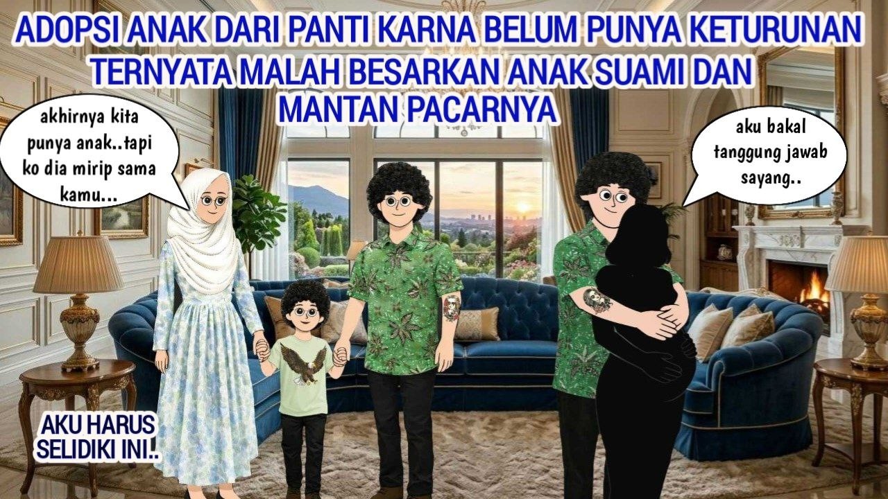 ADOPSI ANAK PANTI KARENA BELUM PUNYA KETURUNAN , TERNYATA BESARKAN ANAK KANDUNG SUAMI SAMA MANTAN
