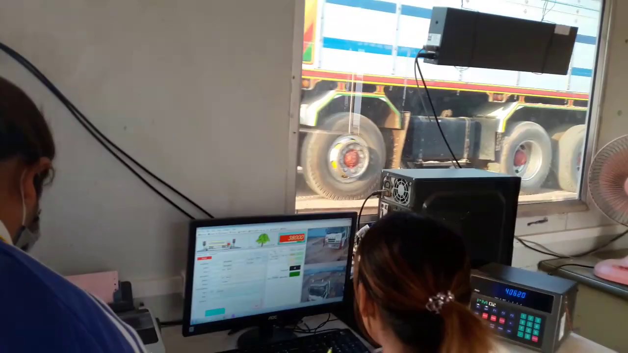 Truck scale weight bridge software with camera