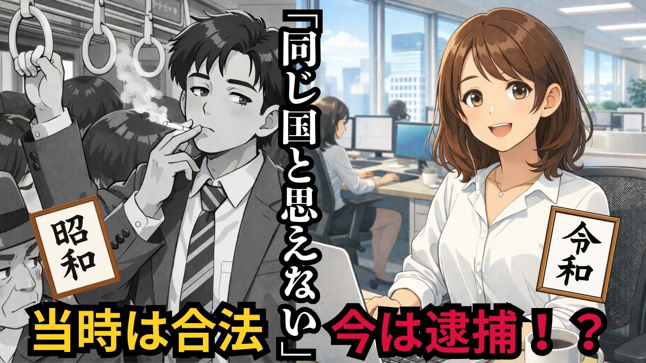 【衝撃】昭和の「当たり前」は、令和の「犯罪」でした。同じ国とは思えない狂気の時代を徹底解剖