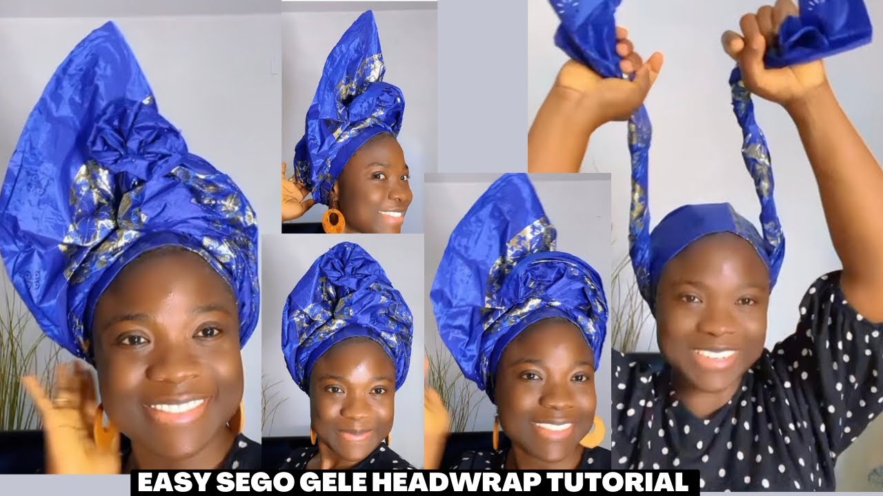 Sego Gele Headwrap Tutorial #tutorial #headwrap #easytutorial #longvideo