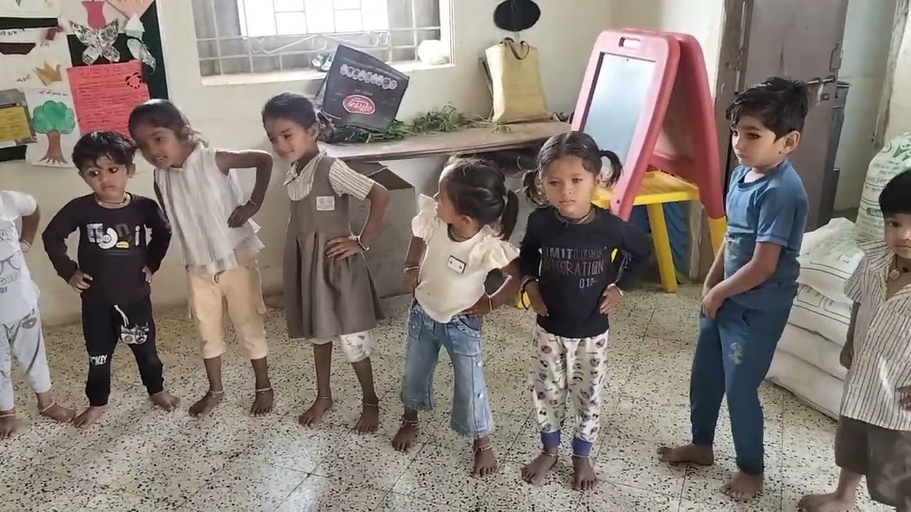 શિરવાણીયા આંગણવાડીના બાળકોનું અભિનય ગીત 