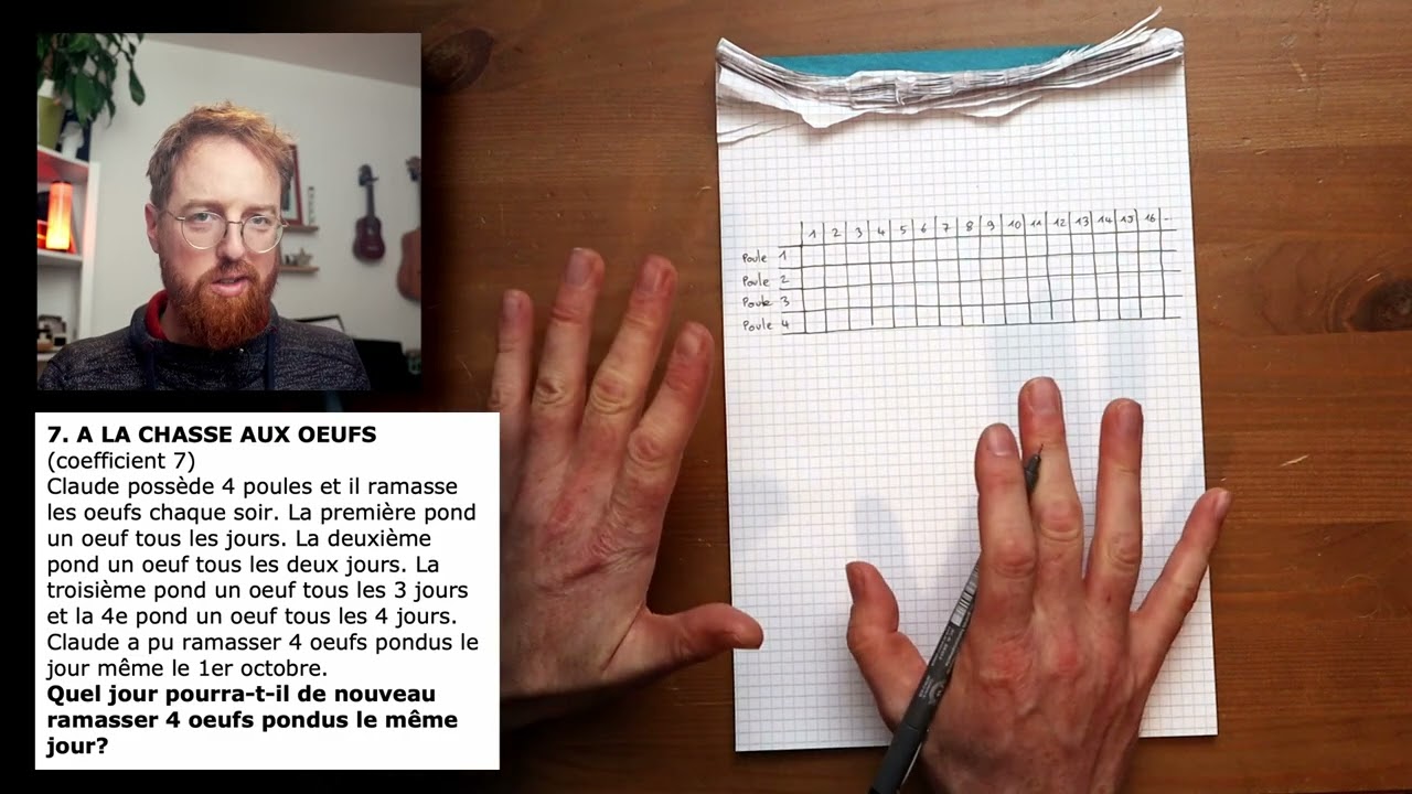 La chasse aux œufs / Le poulailler de Jean (problème 7) - championnat 2026, quarts de finale