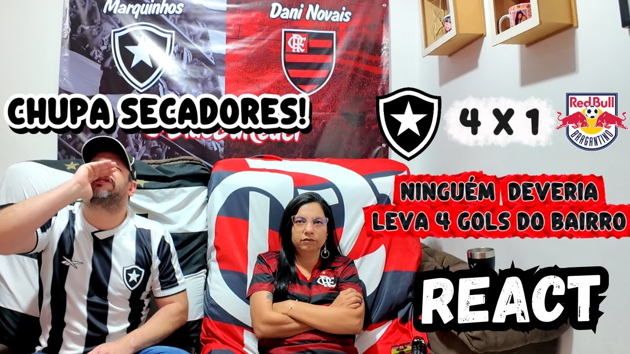 React do show alvinegro no Nilton Santos, Botafogo faz 4x1 no Bragantino, que golaço do Savarino!