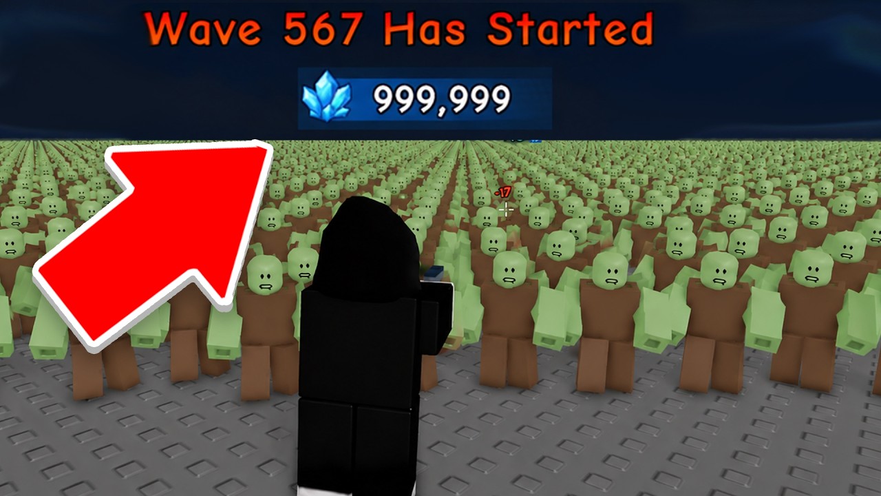 I Survived INFINITE WAVES with NO CRYSTALS ALLOWED in Survive Zombie Arena