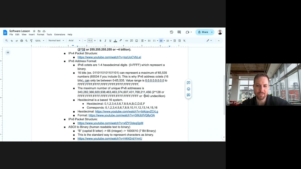 Software Lessons Session 6: Networking 103 – Binary Data & Operating Systems Intro