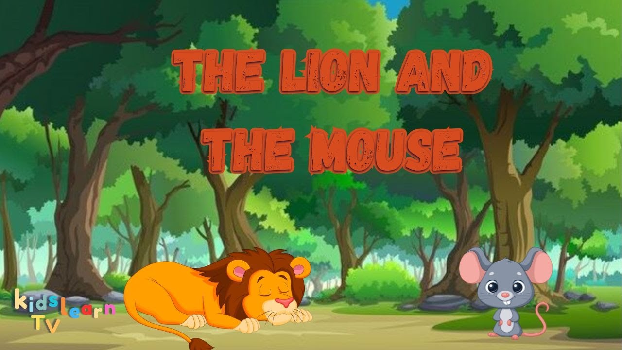 The Lion And The Mouse Story In English | Short Story For Kid's Bedtimes / Kids learn TV