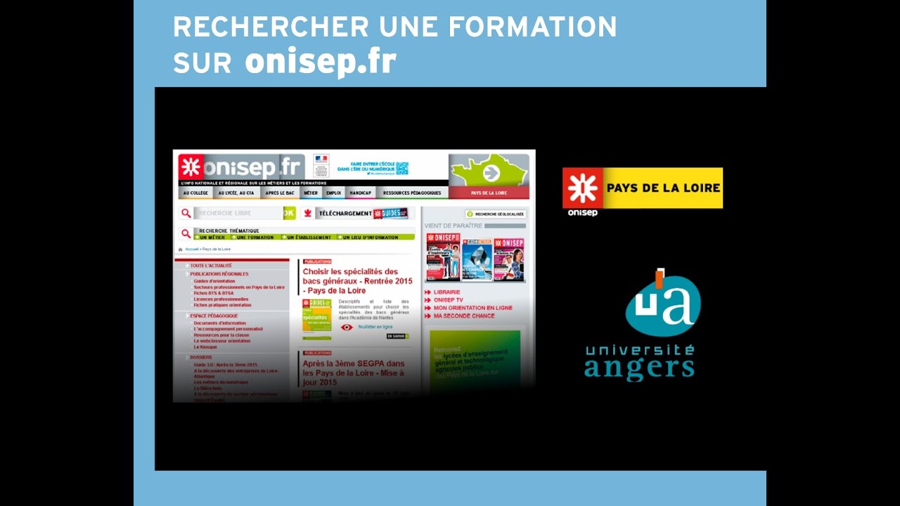 Tutoriel PluriPASS: Rechercher une formation sur Onisep.fr Duo