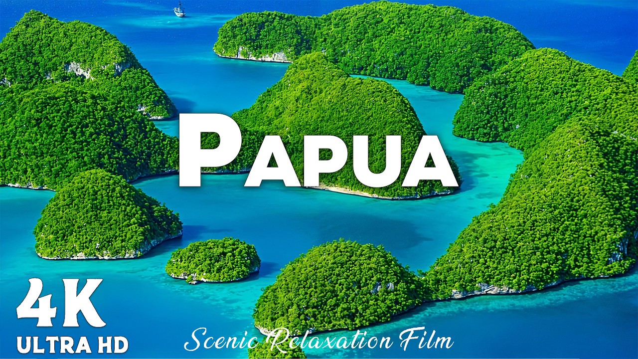 Papua 4K UHD 🌿 | Exotic Tropical Nature Relaxation Film with Calming Ambient Music
