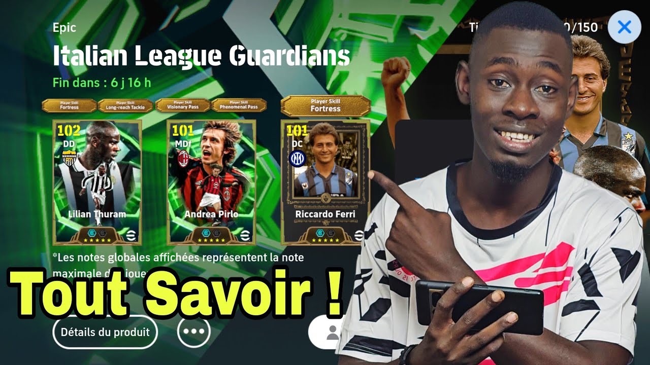 Journal Lundi : Tout Savoir sur le pack Thuram 107 Pirlo 106 Ferri 106 || Efootball mobile 