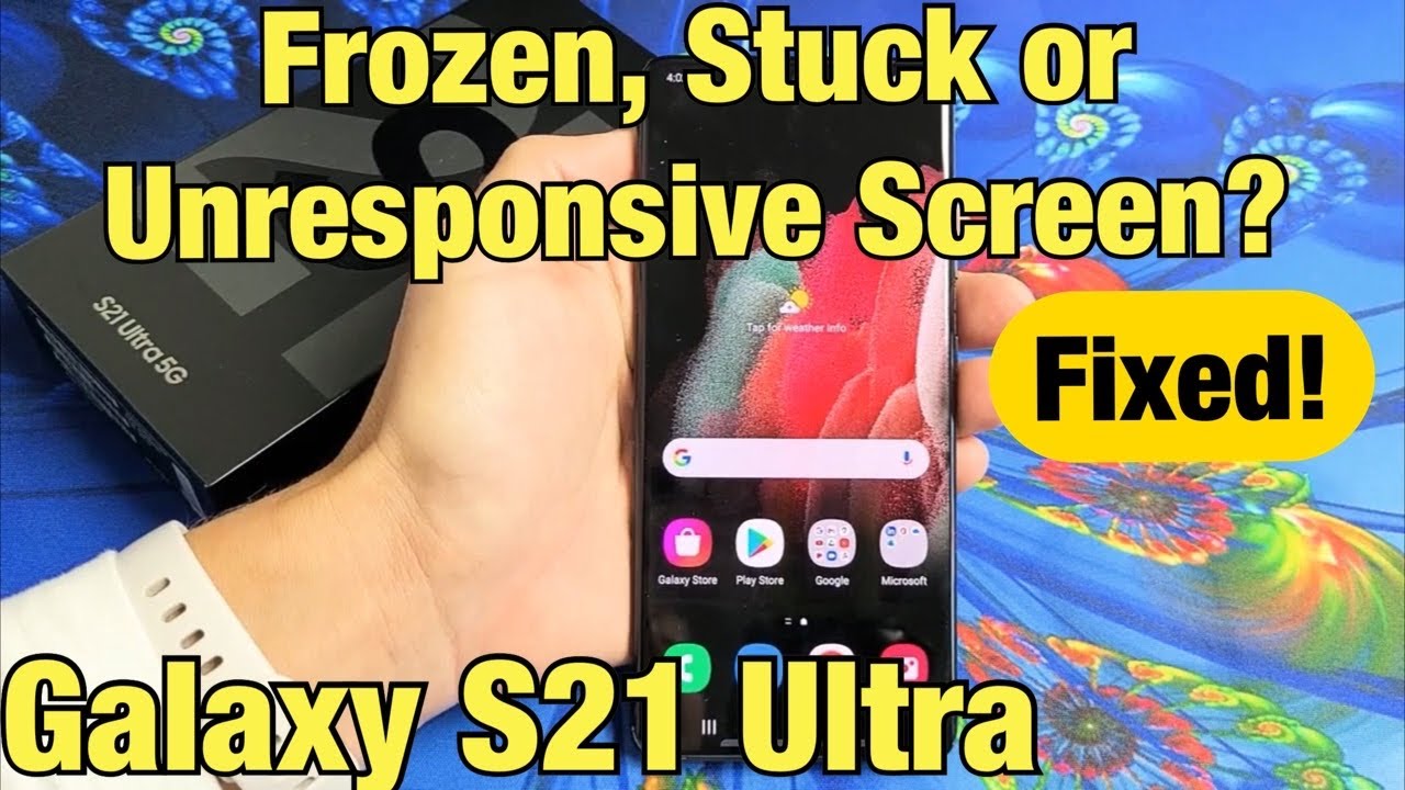 Замерзший или не отвечающий экран (ИСПРАВЛЕНО) | Galaxy S21 Ultra