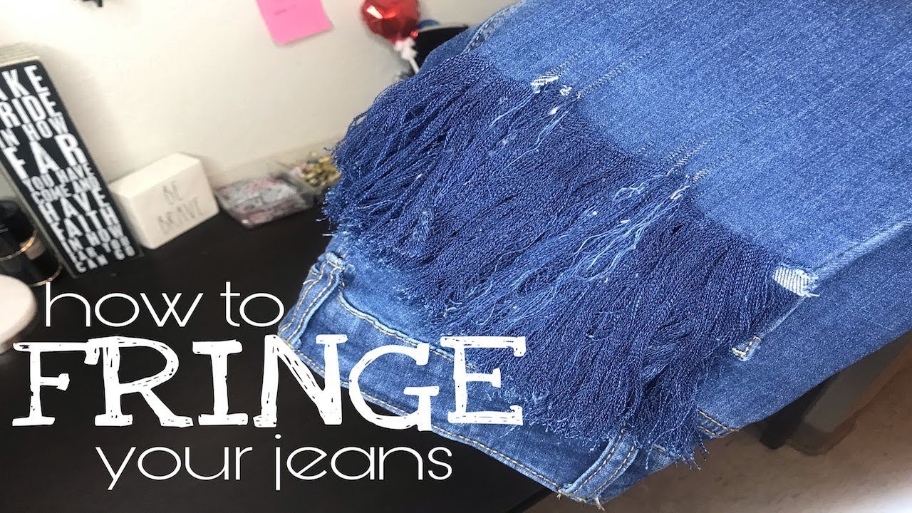 DIY: HOW TO FRINGE JEANS→DEJAH JANIQUE