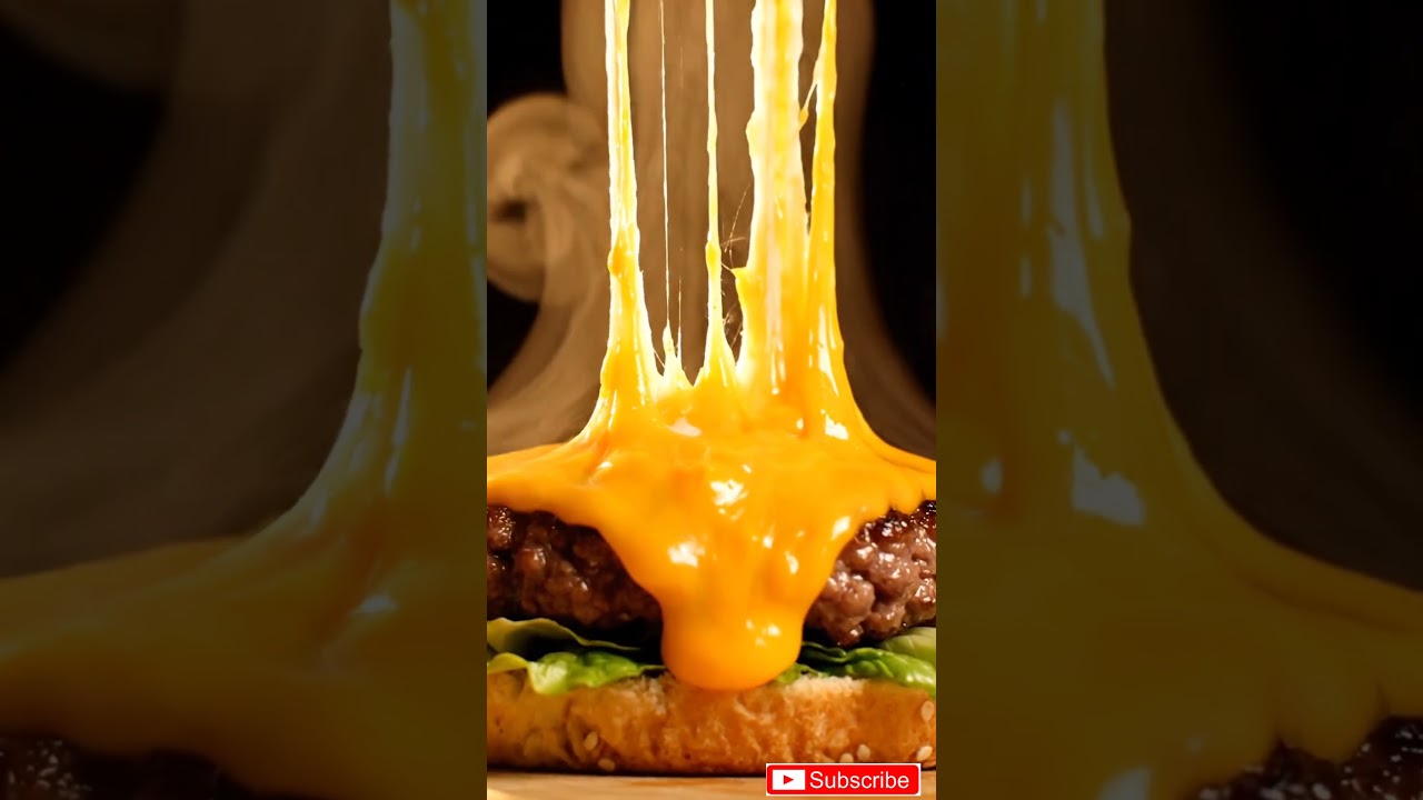 Epic Cheeseburger Cheese Pull 🤯🔥 Juicy Burger ASMR | Food Porn Satisfaction