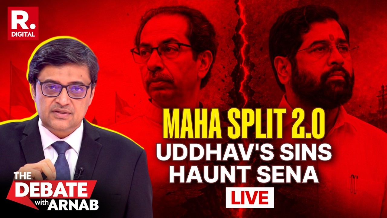 Debate With Arnab: Uddhav's Biggest Political Challenge Yet? Sena Rift Widens