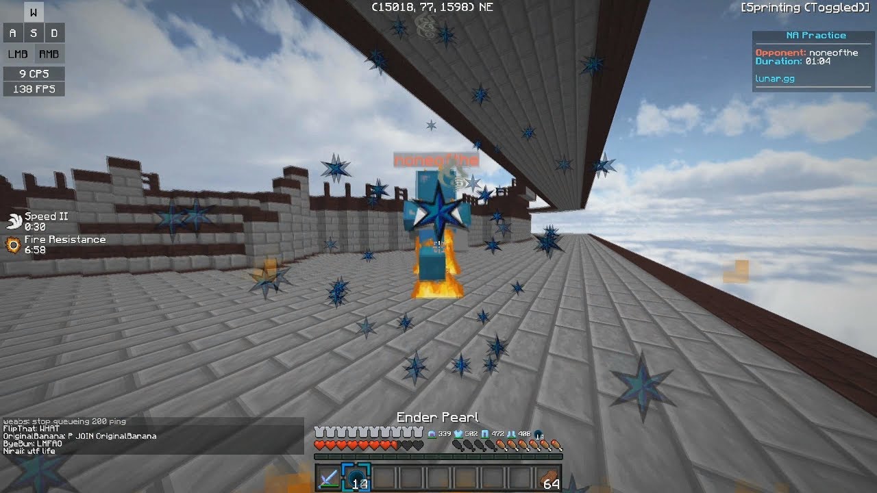 Minecraft Potpvp on Lunar.gg | 120 renders for Low end pc