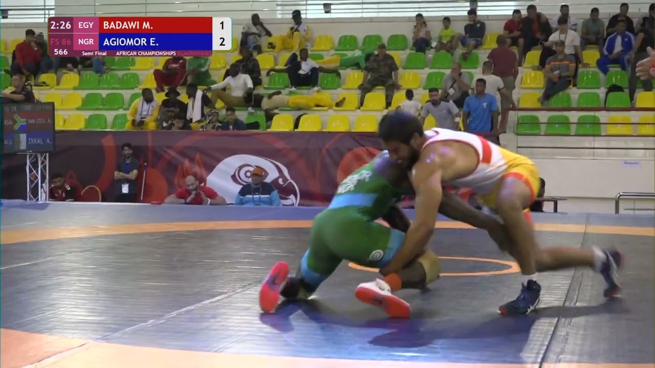 1/2 FS - 86 kg: M. BADAWI (EGY) v. E. AGIOMOR (NGR)