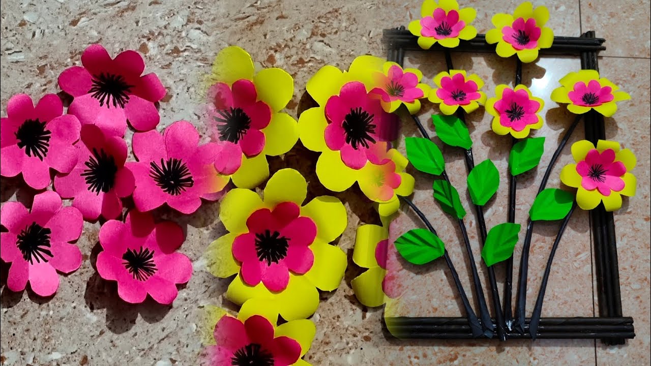Easy Paper Craft Wall Hanging|| Home Decoration Ideas Used In Colour Paper 