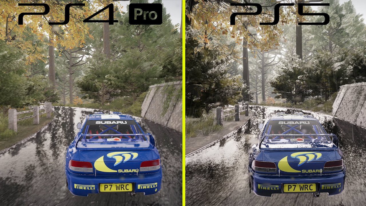 WRC Generations PS4 Pro vs PS5 Graphics Comparison - Rally Japan Dynamic Weather Test