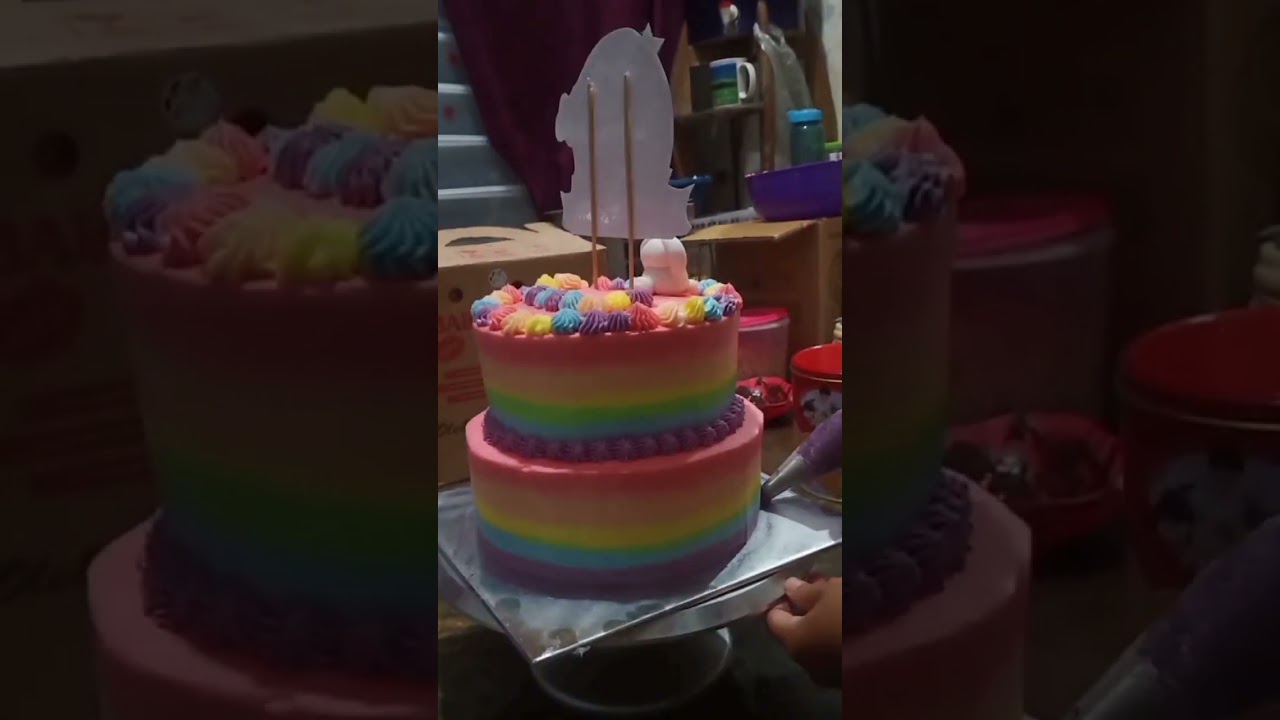 kue ultah rainbow#kueultahkarakter#anekabolu#piesusu#kutabali