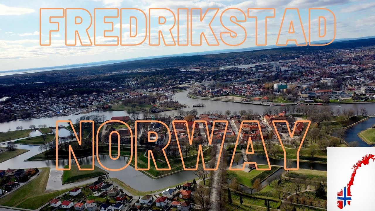 Fredrikstad  drone view/ Ultra HD