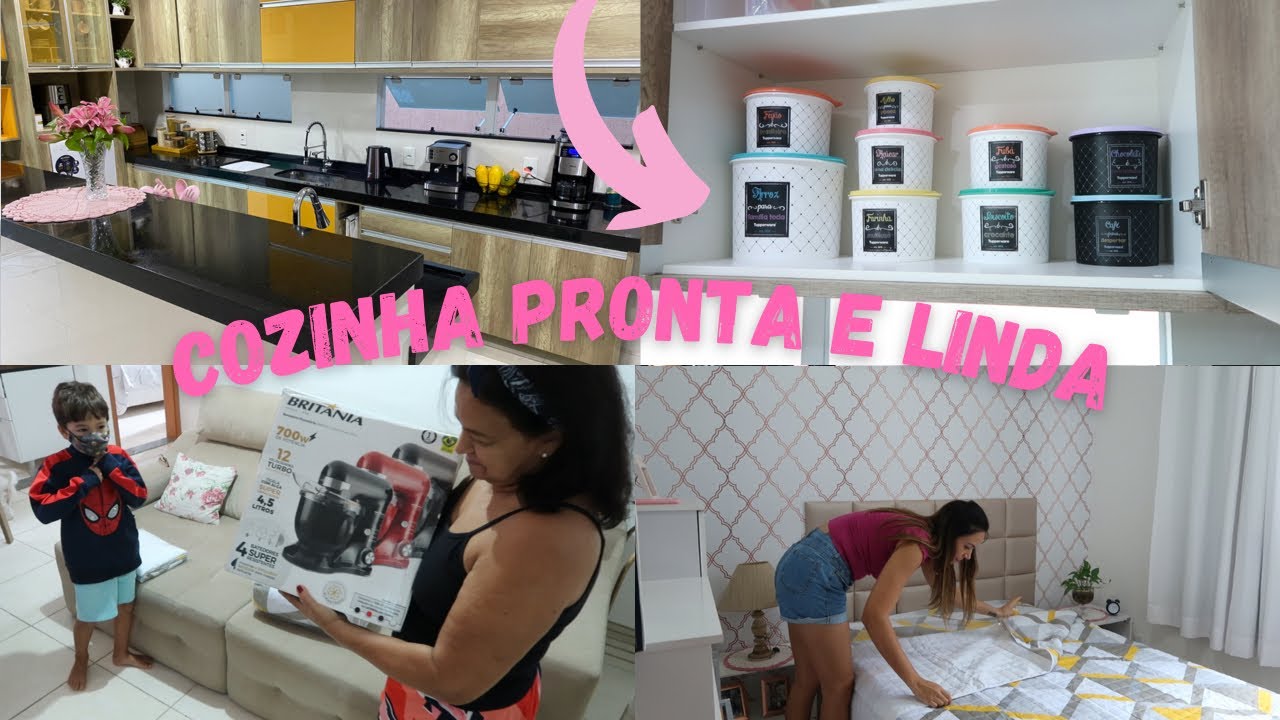 FINALIZEI A COZINHA FICOU LINDA DEMAIS, CASA DA MAE  E PRESENTE SURPRESA, TELE CONSULTA| REAÇÃO DELA