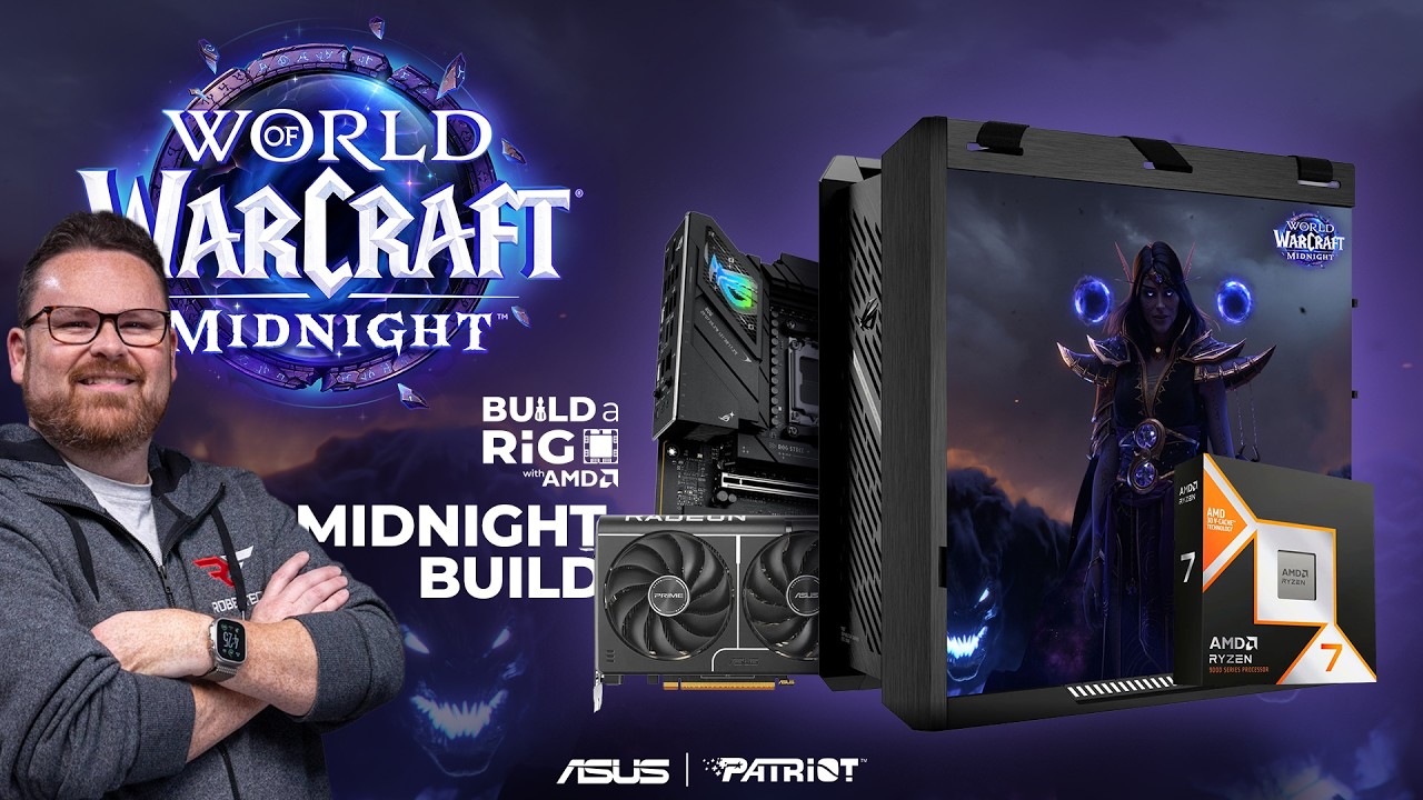 Building a Custom World of Warcraft Midnight Gaming PC (Ryzen 7 9800x3d / RX 9070XT)