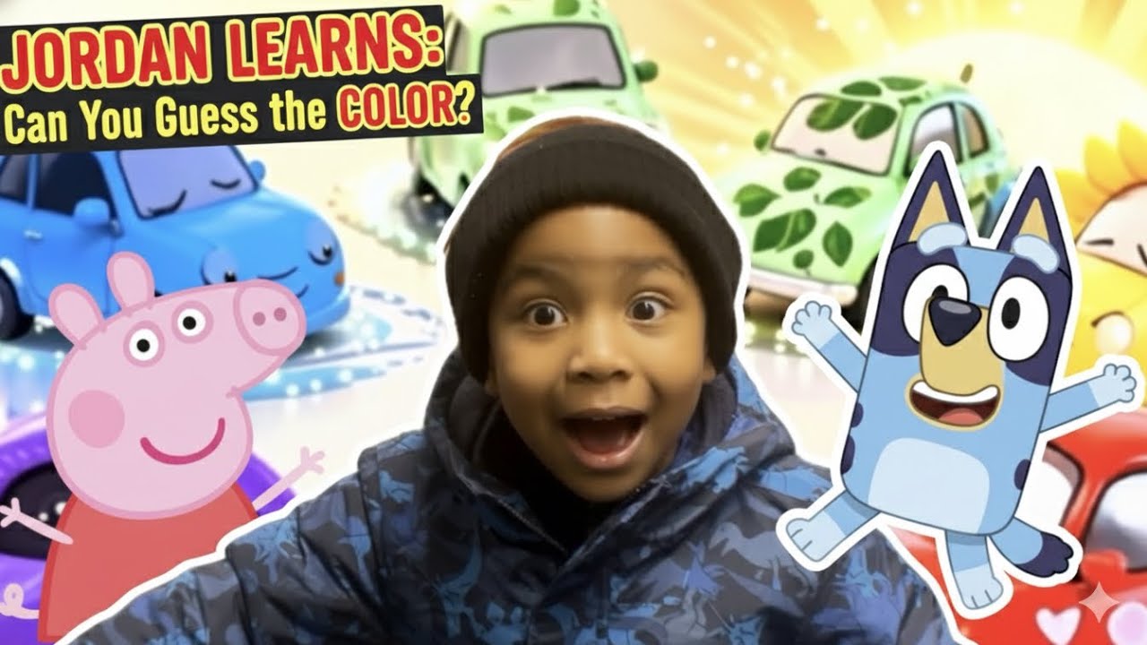 Jordan’s GIANT Learning Adventure! 🌟 ABCs, 123s & Colors🚗🚕🚙 with Bluey & Paw Patrol!
